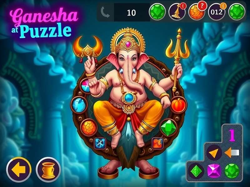 Ganesha S Puzzle Quest main gameplay Ganesha S Puzzle Quest gameplay screenshot